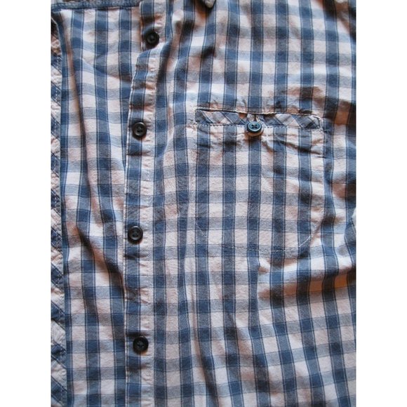 Sonoma Life + Style Blue and Tan Long Sleeve Shirt - Picture 5 of 11